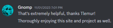 Testimonial from Gnomp